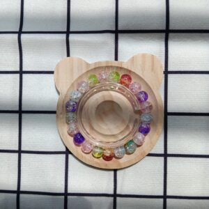 coloured glaze bead bracelet‌-2A