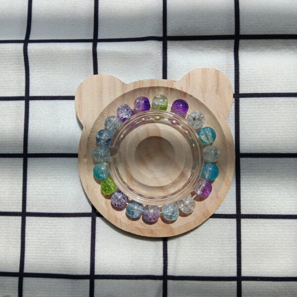 coloured glaze bead bracelet‌-3A