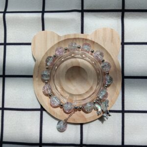 coloured glaze bead bracelet‌-5A