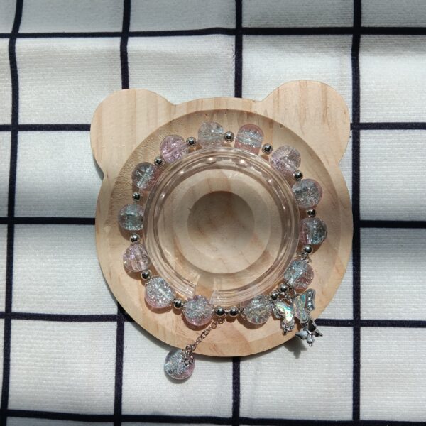 coloured glaze bead bracelet‌-5A