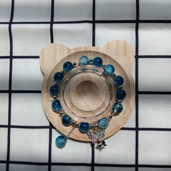 coloured glaze bead bracelet‌-4A