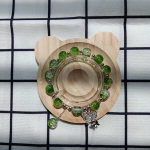 coloured glaze bead bracelet‌-6A