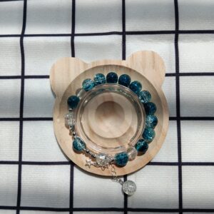 coloured glaze bead bracelet‌-7A