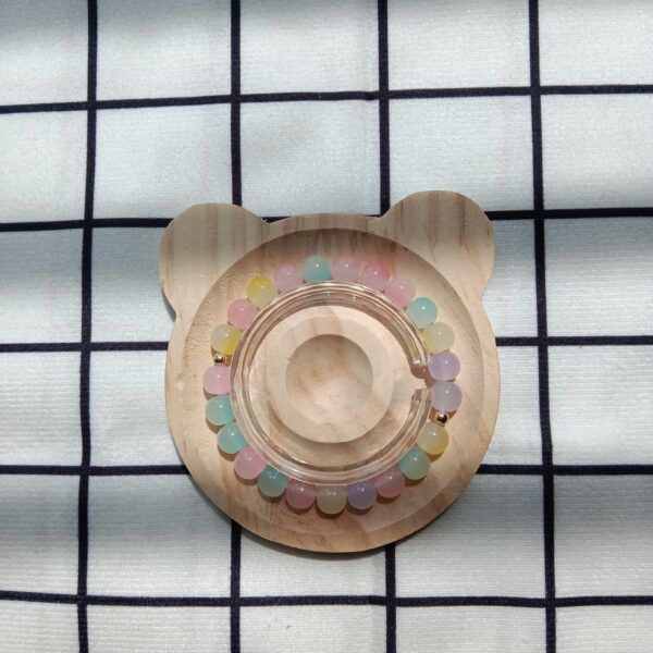 coloured glaze bead bracelet‌-9A